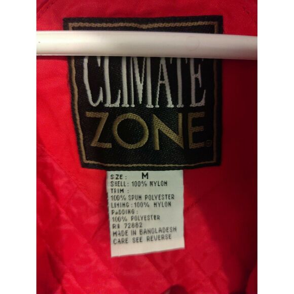 Vintage winter red Vest Climate Zone outdoors pockets size M - Picture 3 of 8